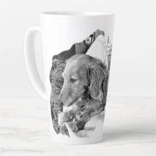 Latte Tasse de portrait de chien hollandais