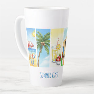 Latte Tasse de sublimation Rétro Summer Beach Vibes – Vi