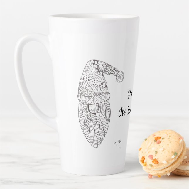 Latte Tasse de vacances du Père Noël Gnome (En situation)