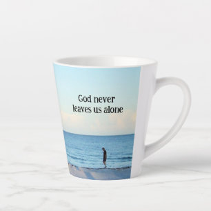 Latte Tasse Dieu Ne Nous Laisse Jamais Seuls