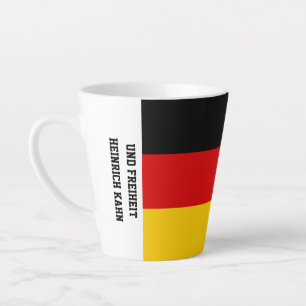 Latte Tasse Drapeau Allemagne Unité Justice Liberté