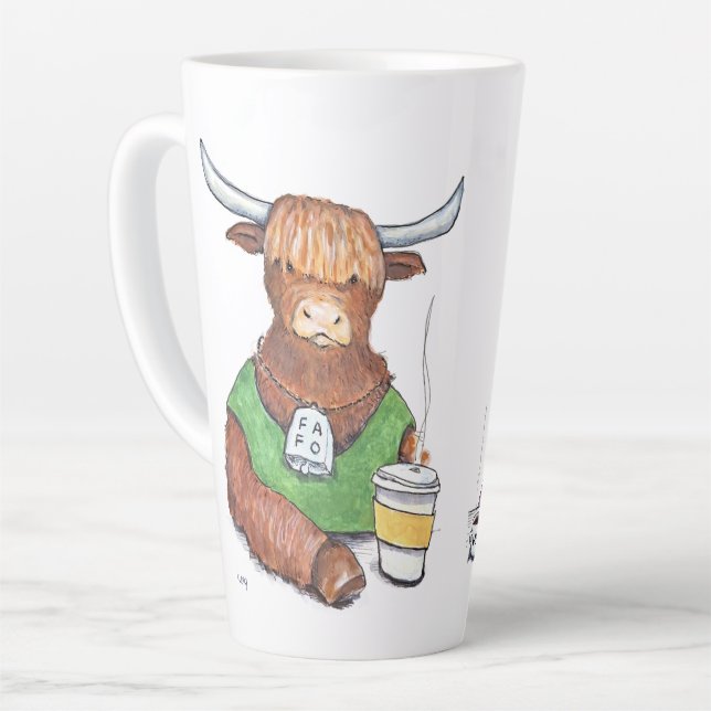 Latte Tasse du Café Cowabunga (Angle gauche)