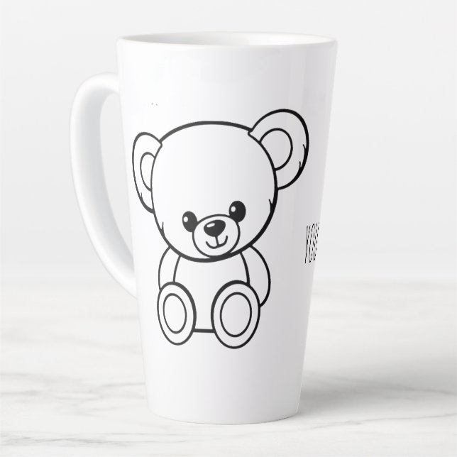 LATTE TASSE ÉDITABLE PERSONNAGE (Angle gauche)