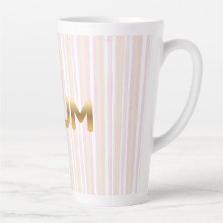 Latte Tasse élégante MAMAN en or - Fête des mères minima