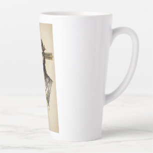 Latte Tasse en verre d'art spirituel Jésus-Christ