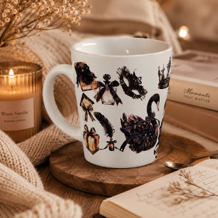 Latte Tasse esthétique Black Swan   Tasse à café de luxe