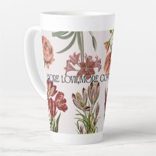 Latte Tasse florale More Love, More Calm