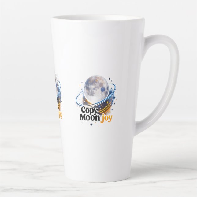 Latte Tasse graphique de la planète céleste Joie Lunaire (Droite)