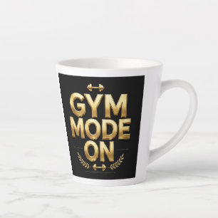 Latte Tasse Gym Mode On Gold - Tasse de café Fitness