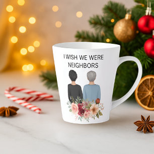Latte Tasse IL - KY Meilleurs Amis Voisins Je Le Souhait