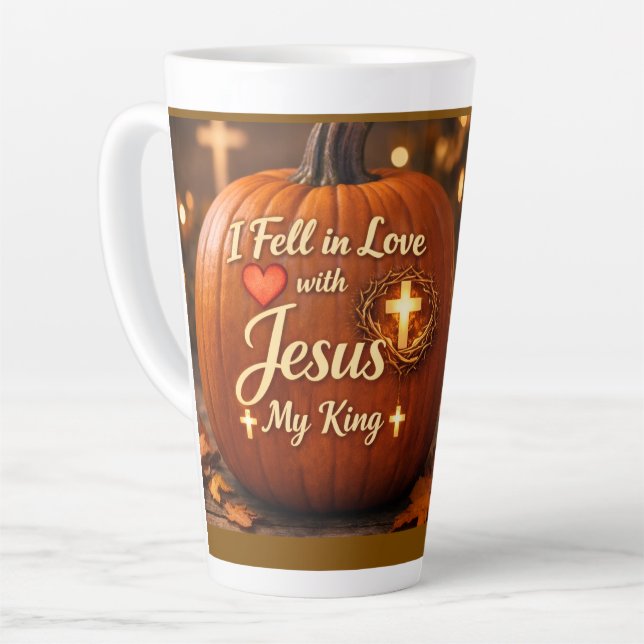 LATTE TASSE JE SUIS TOMBÉ AMOUREUX DE JÉSUS (Angle gauche)