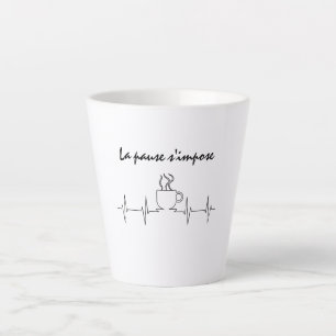 Latte Tasse la pause s'impose