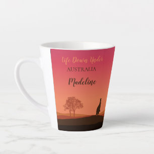 Latte Tasse Life Down Under Kangaroo Australie