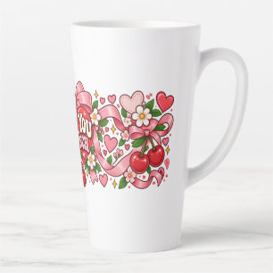 Latte Tasse Love You a Bunch Arc-en-ciel Ruban Cœur Ré