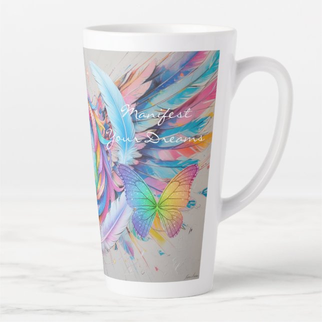 Latte Tasse Manifestez Vos Rêves-Latte (Droite)