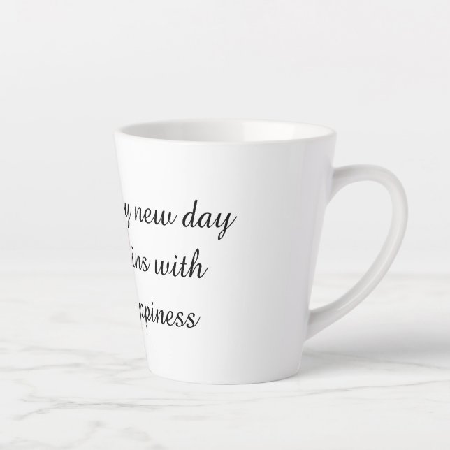 Latte Tasse Matinée Positive (Droite)