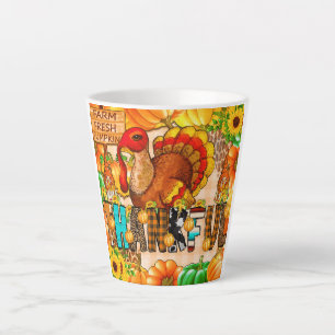 Latte Tasse mince de remerciement sublimation - Action d