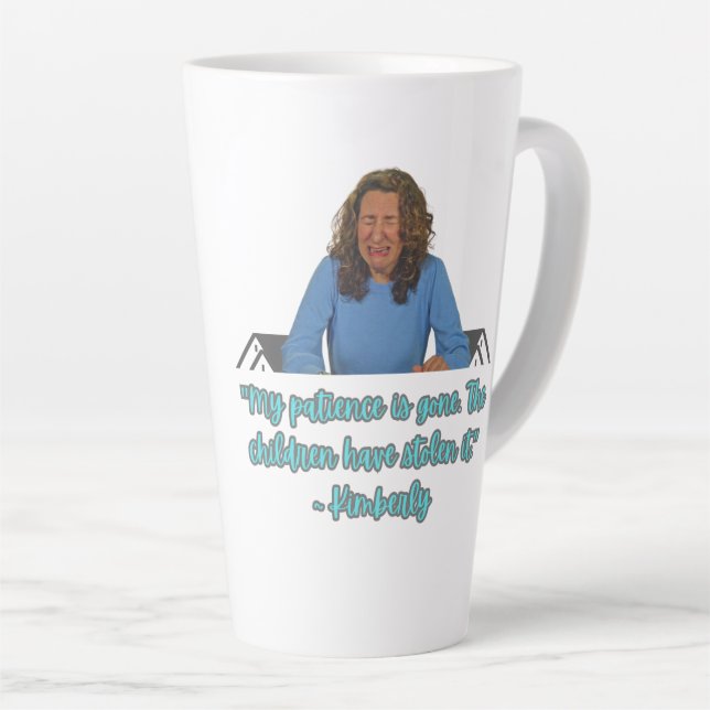 Latte Tasse Mon Patience est Épuisée (Angle droit)