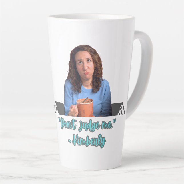 Latte Tasse 'Ne Me Juges Pas' (Angle droit)