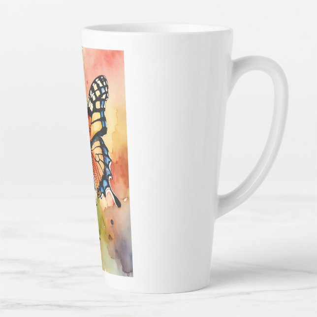 Latte Tasse Papillon Unique Colorée (Droite)