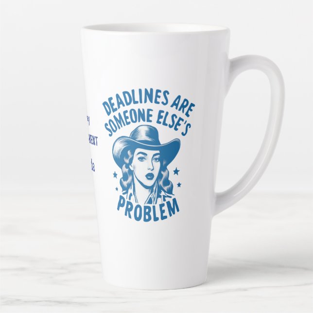 Latte Tasse pour ancien directeur de bureau – Cadeau de  (Droite)