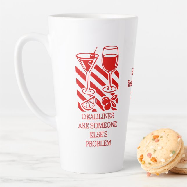 Latte Tasse pour ancien gestionnaire de bureau – Cadeau  (En situation)