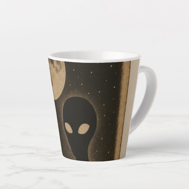 Latte tasse Retro Alien Rencontre (Angle droit)