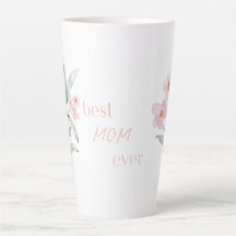 Tasse rose Meilleure maman ever - Latte, Cadeau de