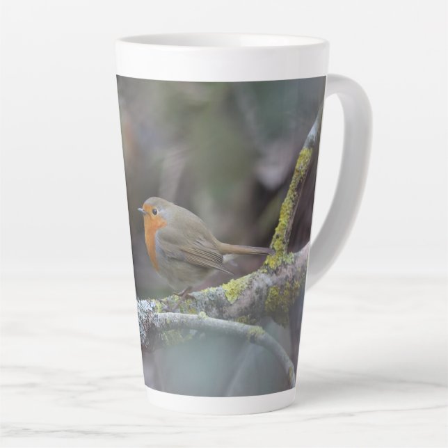 Latte Tasse Rouge-gorge (Angle droit)