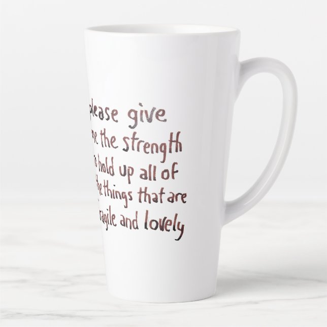 Latte Tasse Things Fragile and Lovely (Droite)