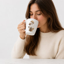 Tasse Vintage Botanique Champignon | Cottagecore F