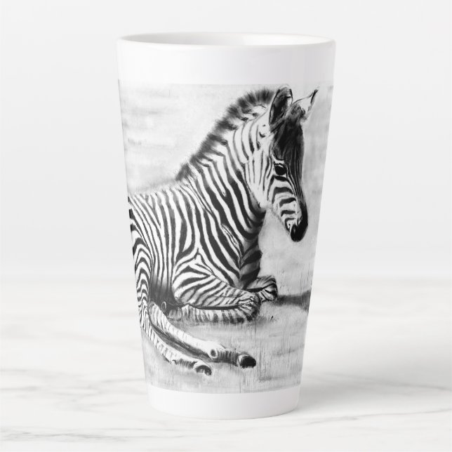 Latte Tasse Zèbre poulain (Devant)