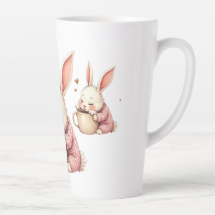 Latte Un câlin chaleureux dans une tasse Matin Câlins La