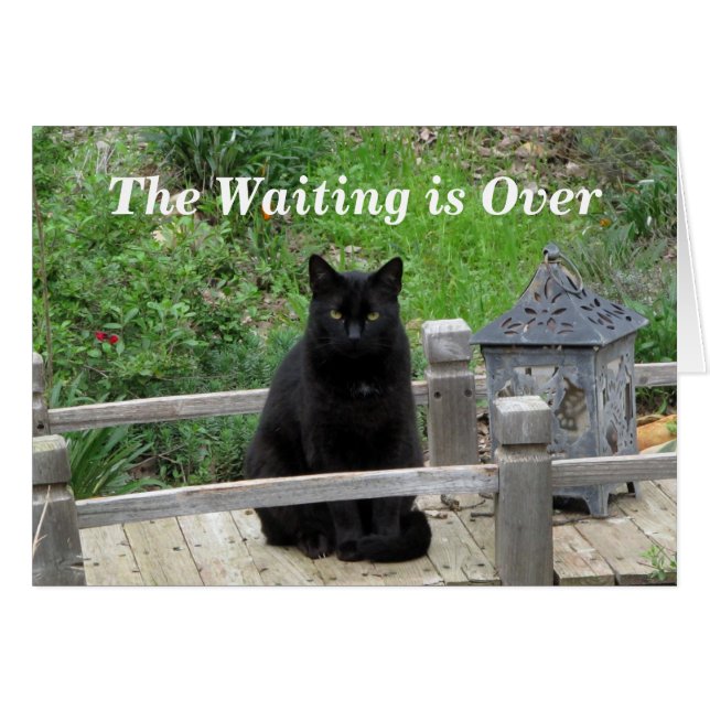 L'attente est au-dessus de carte de Pré-Mariage (Devant horizontal)