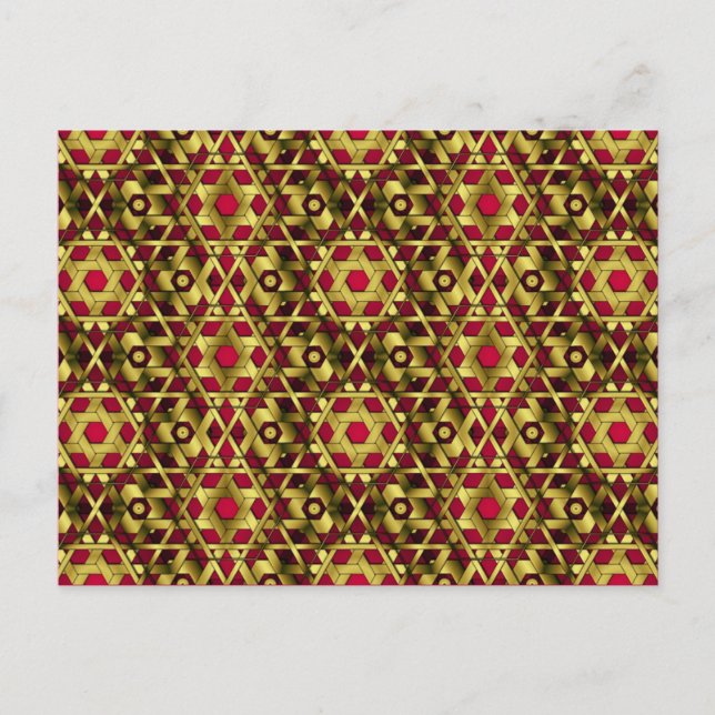 Lattice D'Or 6-6 Sm N'Importe Quelle Carte Postale (Devant)
