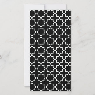 Lattice marocain arabe en noir et blanc