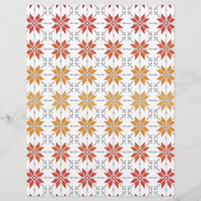 Latvian Morning SUN motif géométrique IV (Devant)