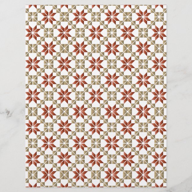 Latvian Morning SUN motif géométrique IX (Devant)