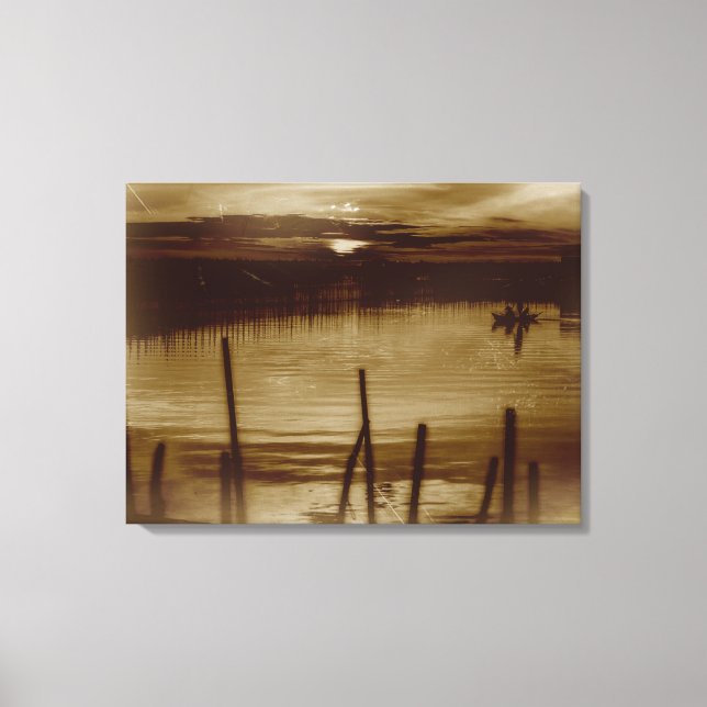 L'aube dans la toile enveloppée du lagon (Recto)