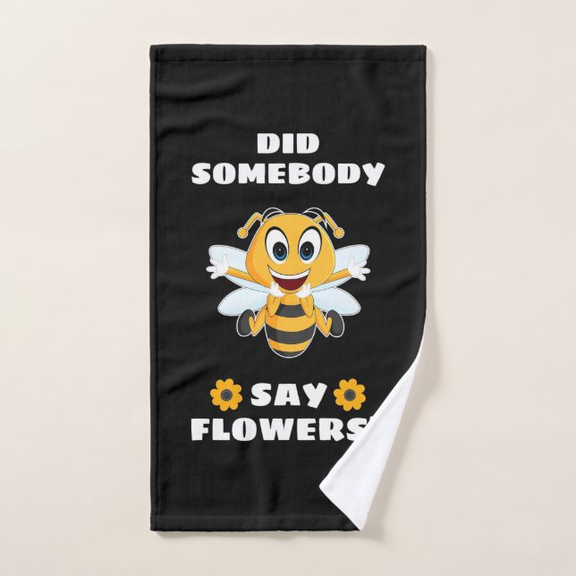L'Aubergeur A-T-Il Dit Des Fleurs À Quelqu'Un ? (Serviette à main)