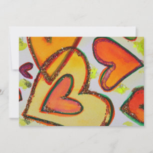 Laugh Hearts Crossing Custom Invitation ou Invitat