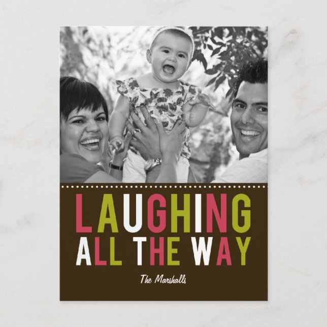 Laughing All Way Carte postale Carte photo de vaca (Devant)