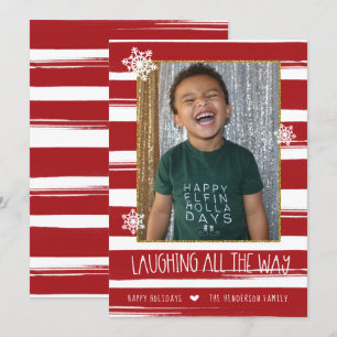 Laughing All Way Photo Carte de Noël