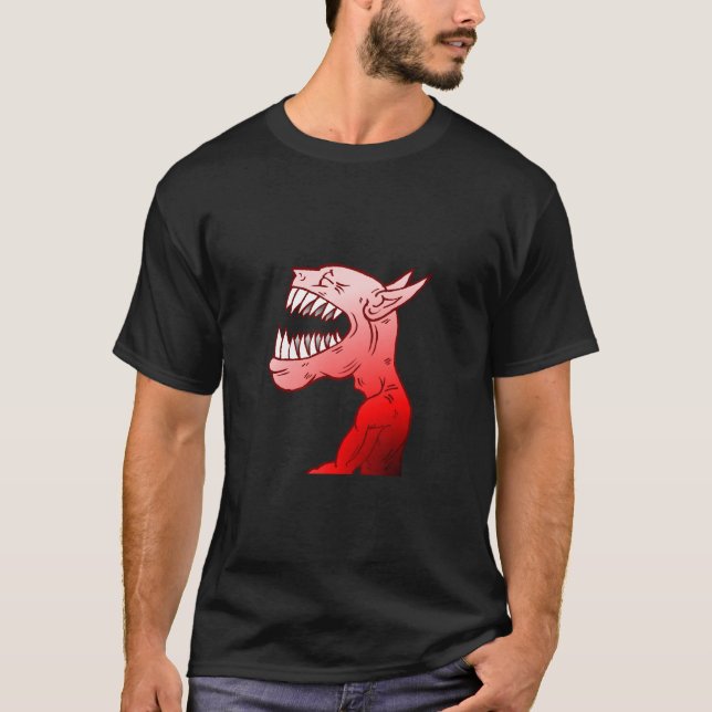 Laughing Halloween Monster T-shirt (Devant)