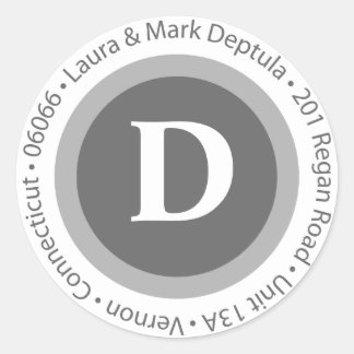 Laura et Mark Deptula Étiquette de adresse