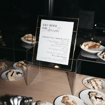 LAURA | Panneau de table de desserts de mariage pe