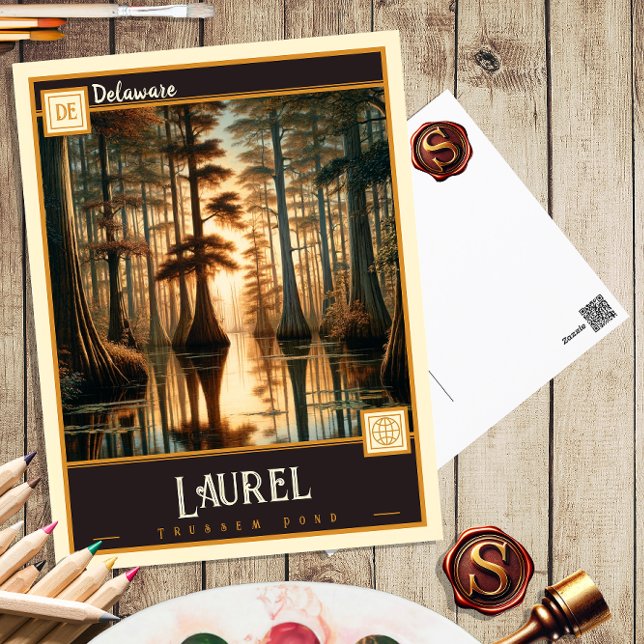 Laurel, Delaware | Carte postale ancienne (Créateur téléchargé)