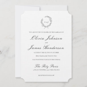 Laurel Wreath Faire-part de mariage