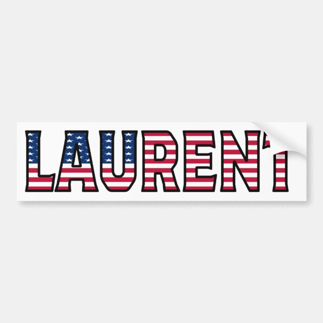 Laurent Nom Vorname USA Aufkleber Sticker Auto (Devant)