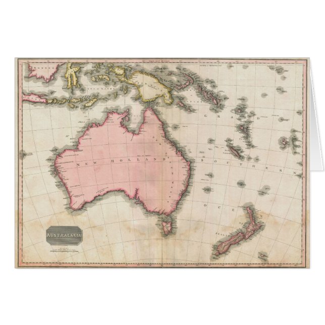 L'Australie et le Pacifique occidental du sud (Devant horizontal)